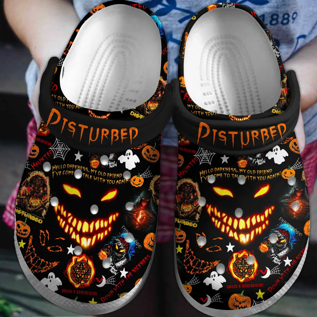 Disturbed Music Crocs Clogs