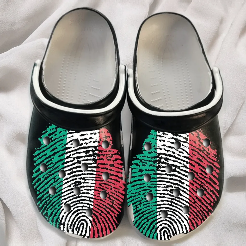 Dna Italy Flag Italian For Men And Women Gift For Fan Classic Water Rubber Crocs Clog