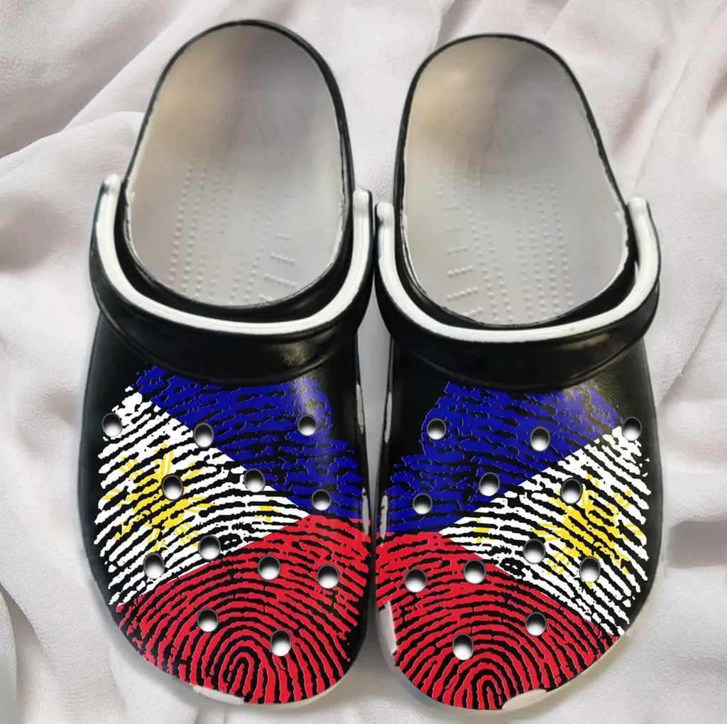 Dna Philippines Flag Filipino For Men And Women Gift For Fan Classic Water Rubber Crocs Clog