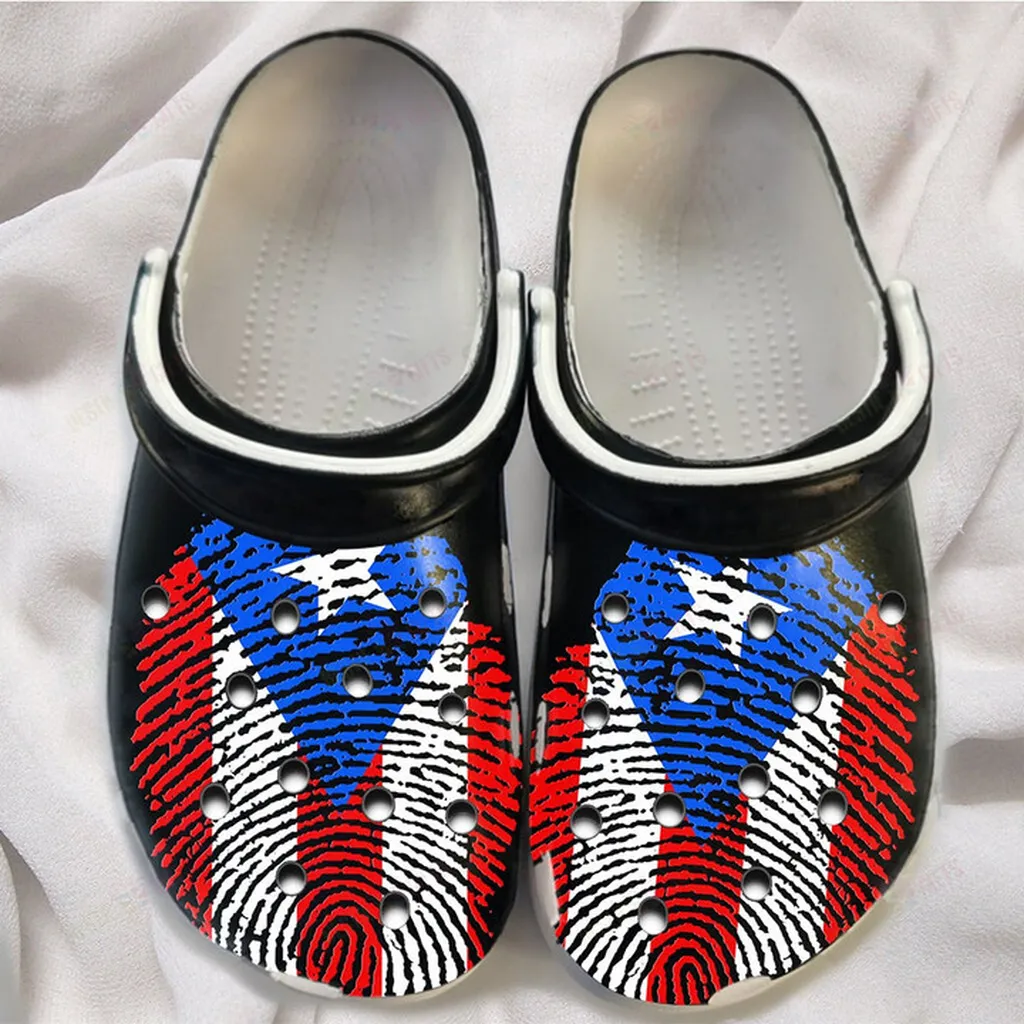 DNA Puerto Rico Flag Puerto Rican Crocs Classic Clogs - Viper Prints