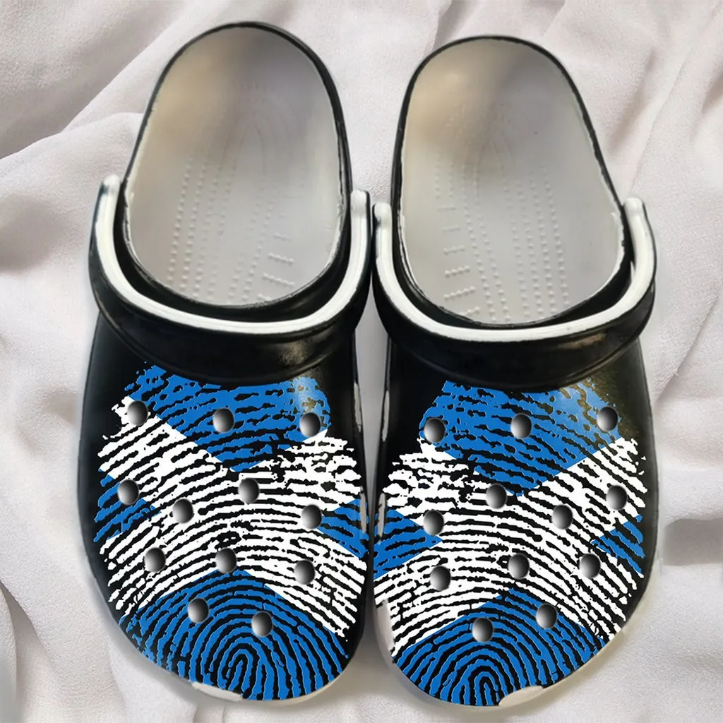 Dna Scotland Flag For Men And Women Gift For Fan Classic Water Rubber Crocs Clog