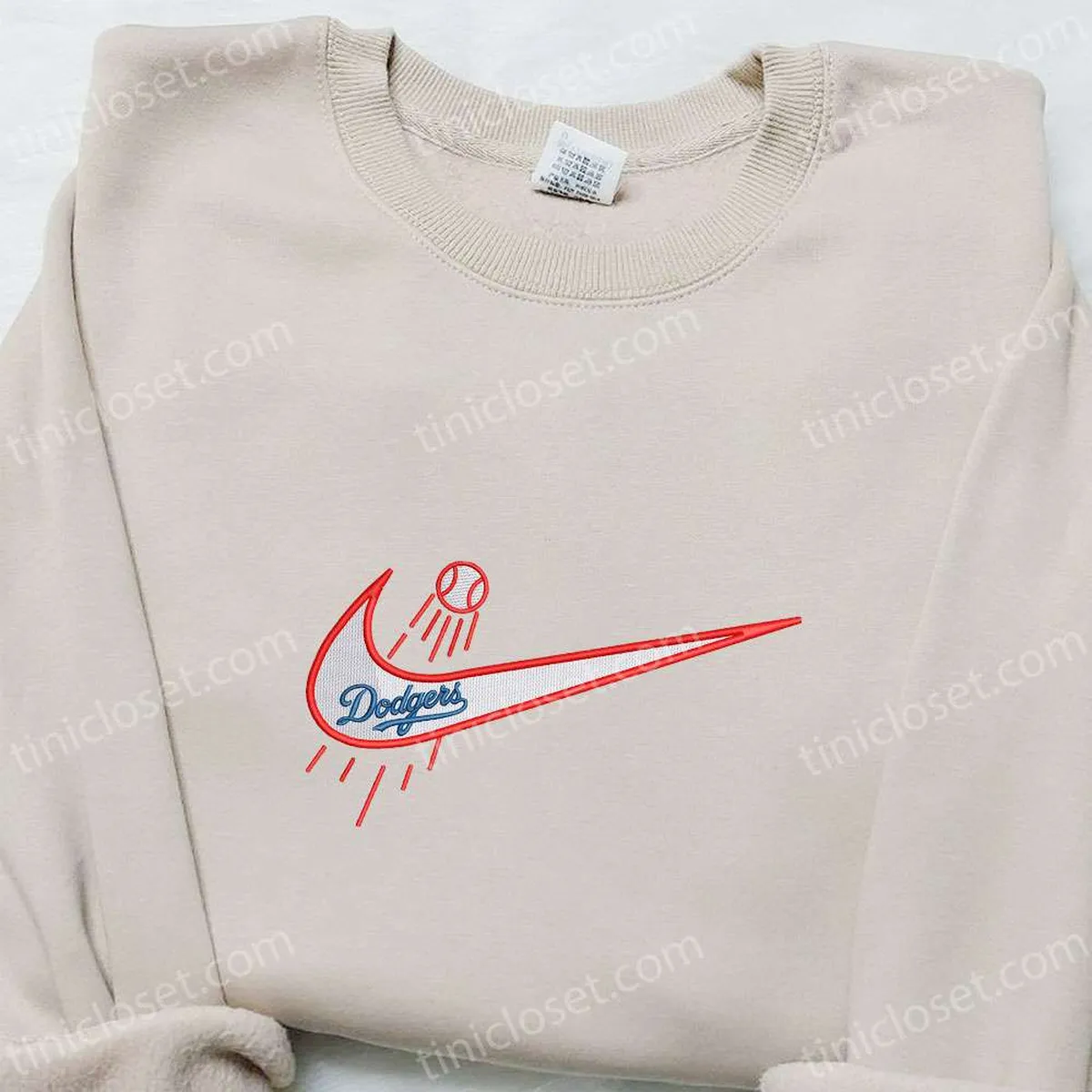 Dodgers Baseball Team x Nike Embroidered Shirt, Sports Embroidered Hoodie, Best Gifts For Family