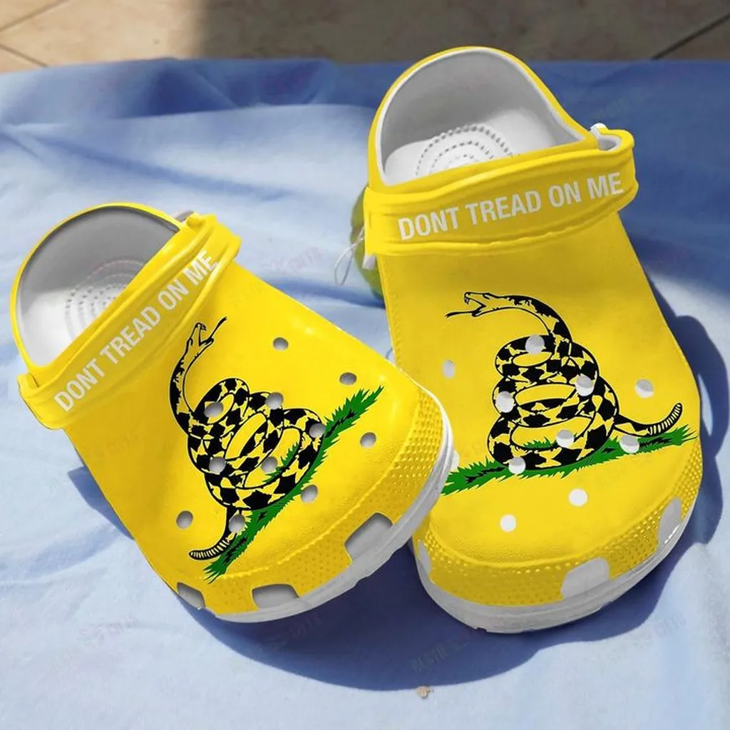 Dont Tread On Me Crocs, Personalized Crocs Classic Clogs