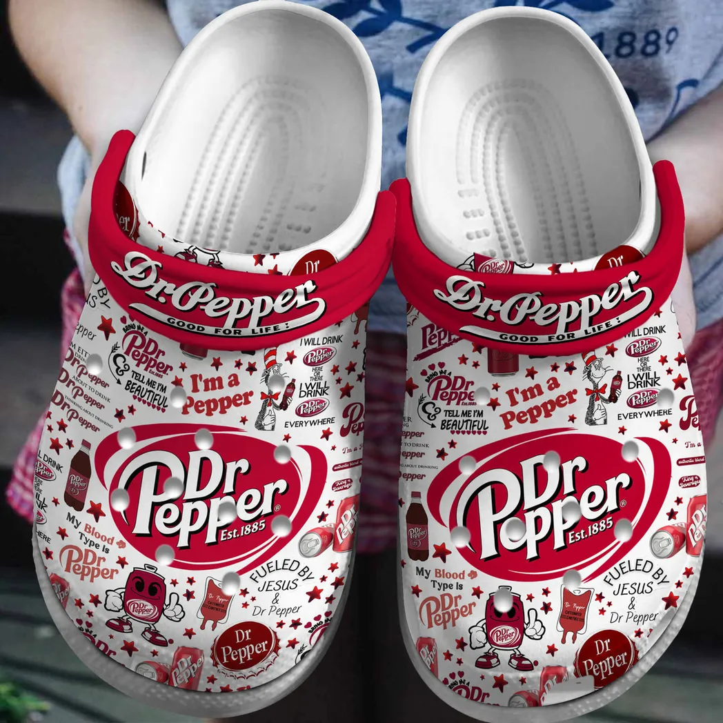 Dr Pepper Drink Crocs Clogs