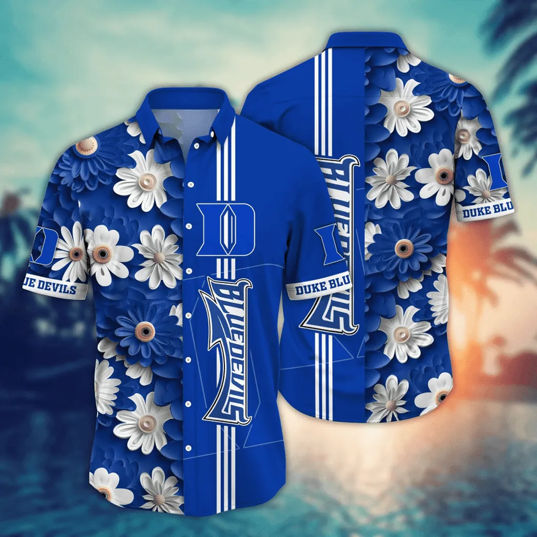 Duke Blue Devils, Style Hot Trending Summer NCAA Flower Aloha Hawaiian Shirt, Summer Football Shirts VPHWA2451155137