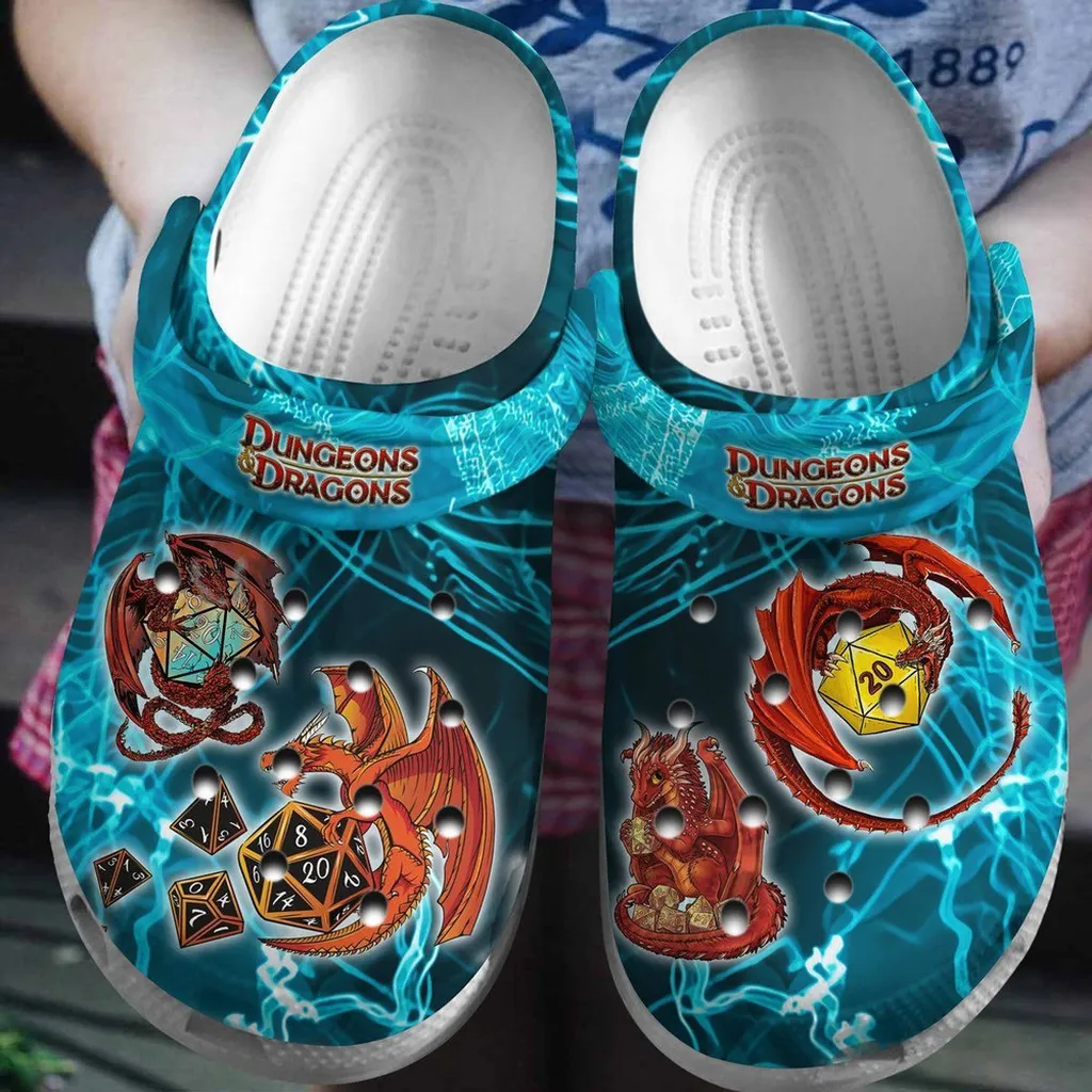 Dungeons Dragons For Men And Women Rubber Crocs Clog