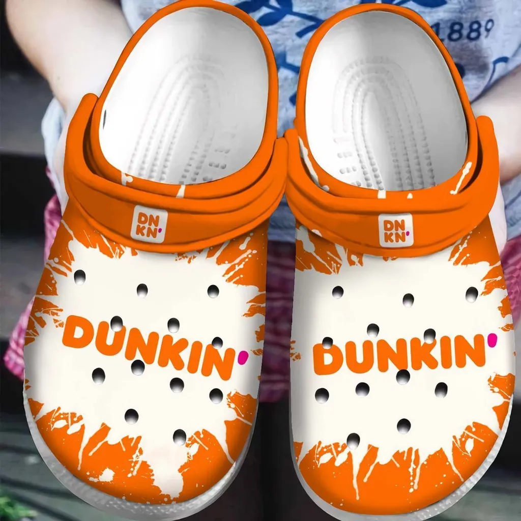 Dunkin Donut Gift For Lover Rubber Crocs Clog