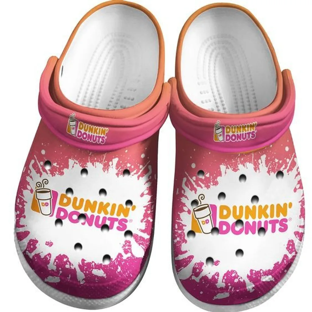 Dunkin Donuts Coffee Drink I Comfortable For Man And Women Classic Water Rubber Crocs Clog