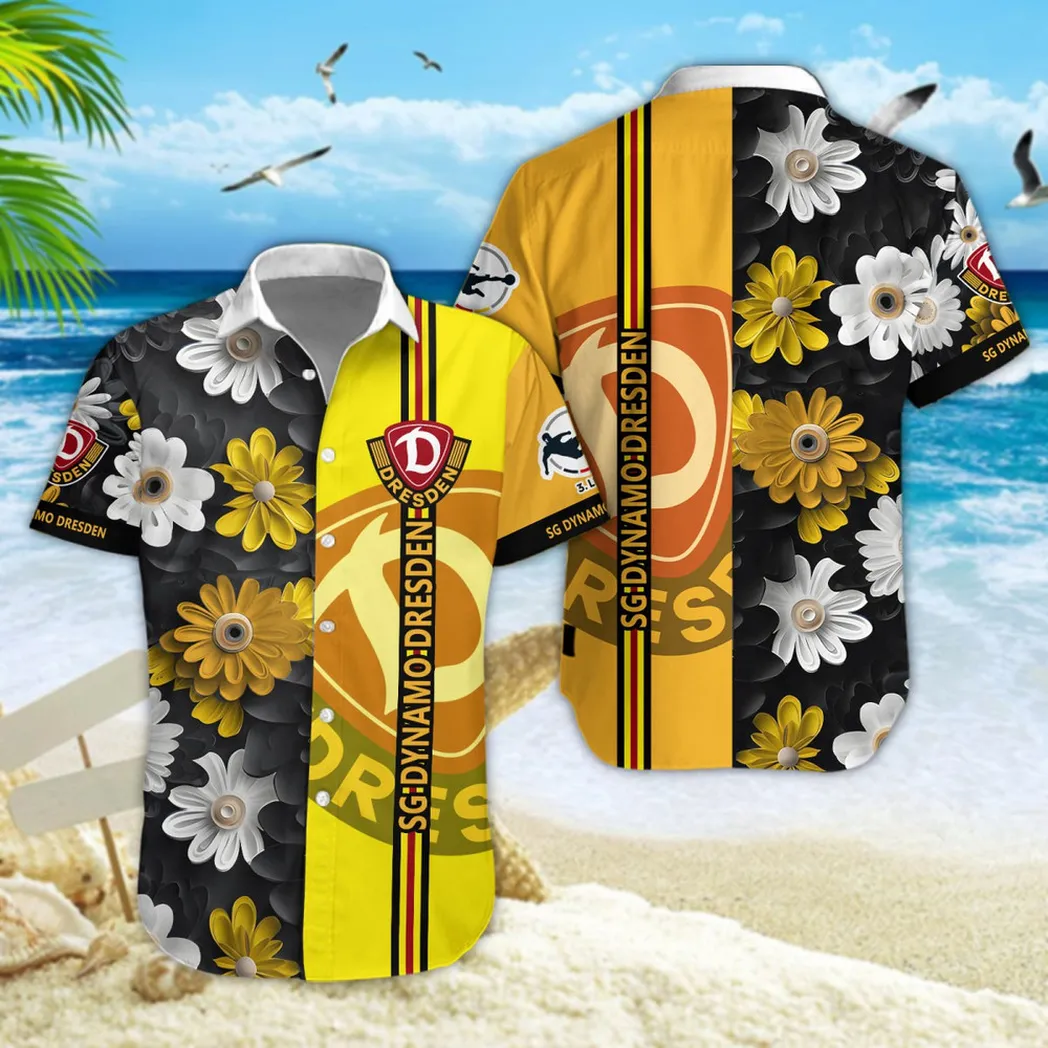 Dynamo Dresden Hawaiian Shirt Style Classic Oversized Hawaiian, Unisex Hawaiian Shirt Trending Summer