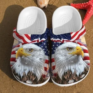 Eagle America Flag Crocs Gift For Fan Crocs Rubber Crocs Clog