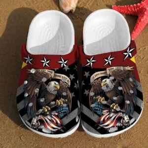 Eagle America Flag Veteran Independence Us Day Gift Crocs Clog