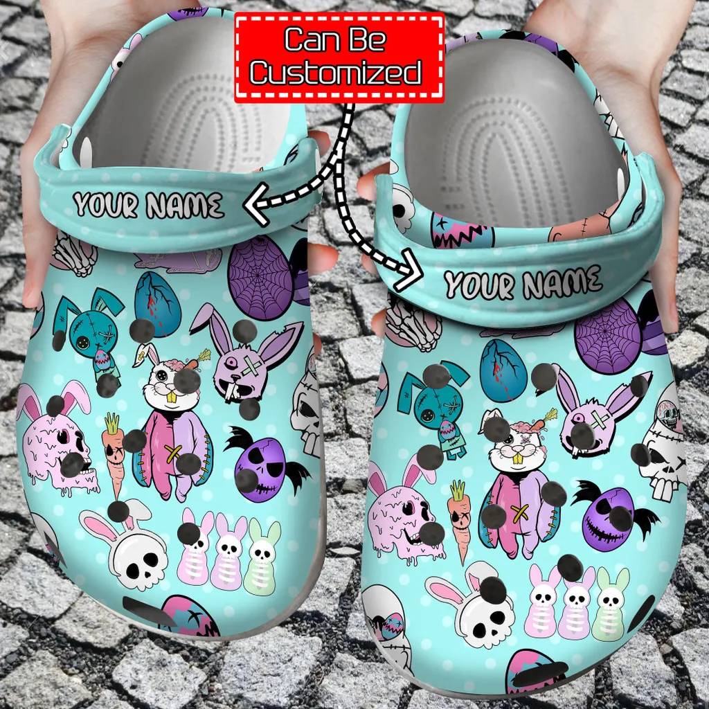 Easter Crocs - Personalized Creepy Cute Spooky Easter Clog