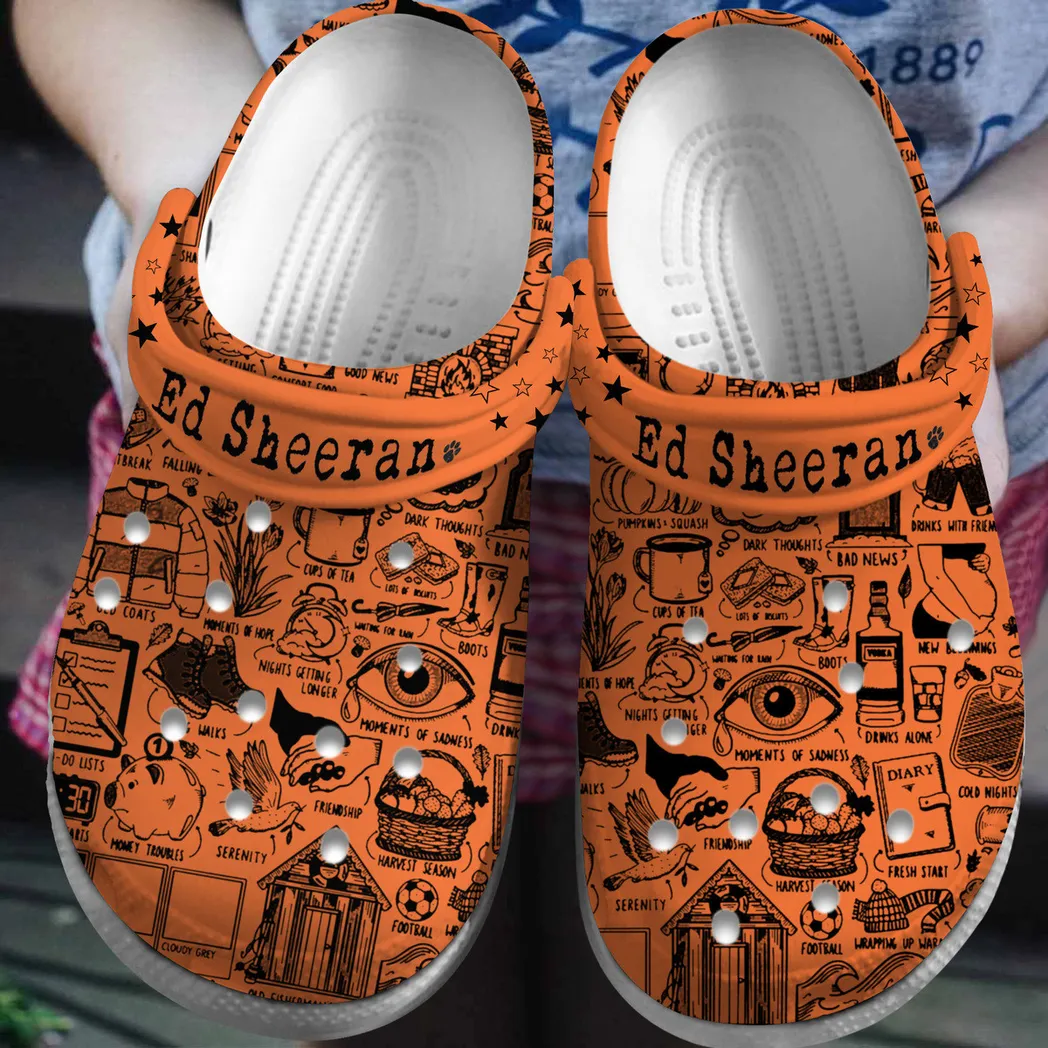 Ed Sheeran Music Crocs Clogs