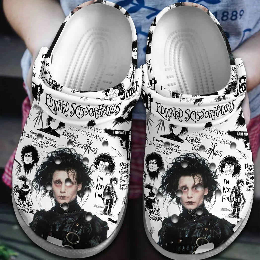 Edward Scissorhands Movie Crocs Clogs