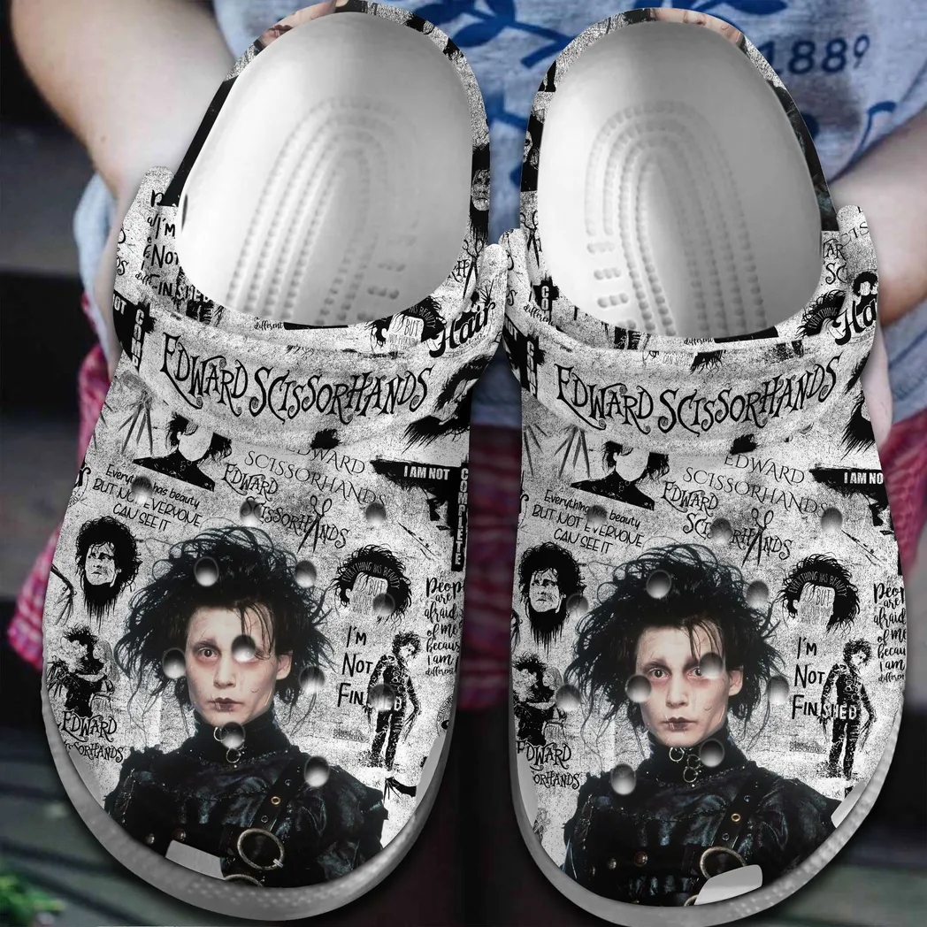 Edward Scissorhands Movie Crocs Clogs