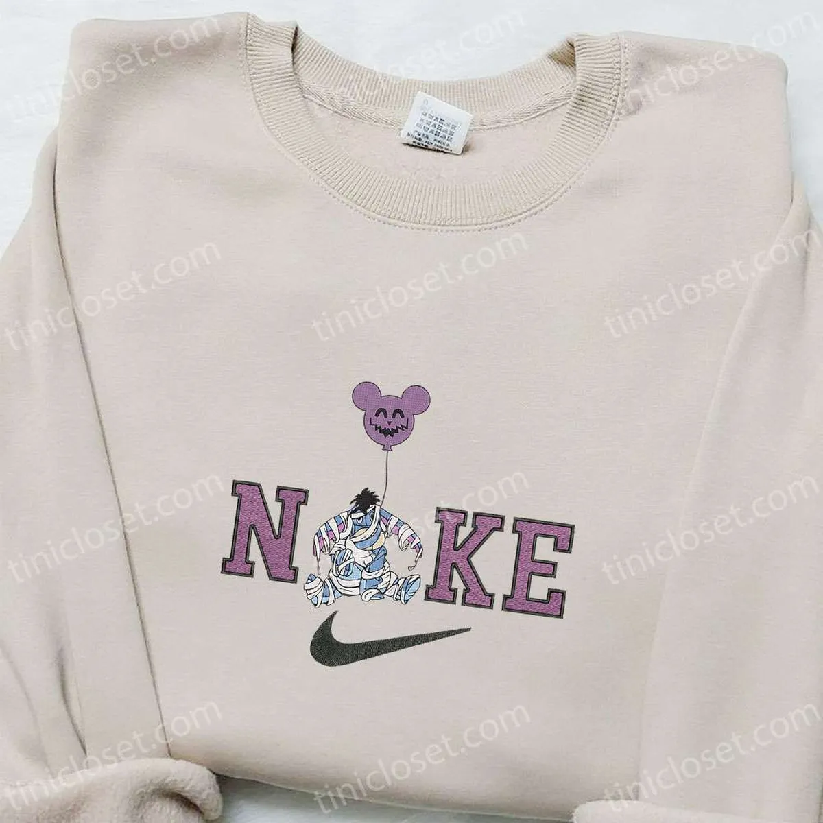 Eeyore Mummy x Nike Embroidered Sweatshirt, Walt Disney Characters Embroidered Shirt, Best Halloween Gift Ideas