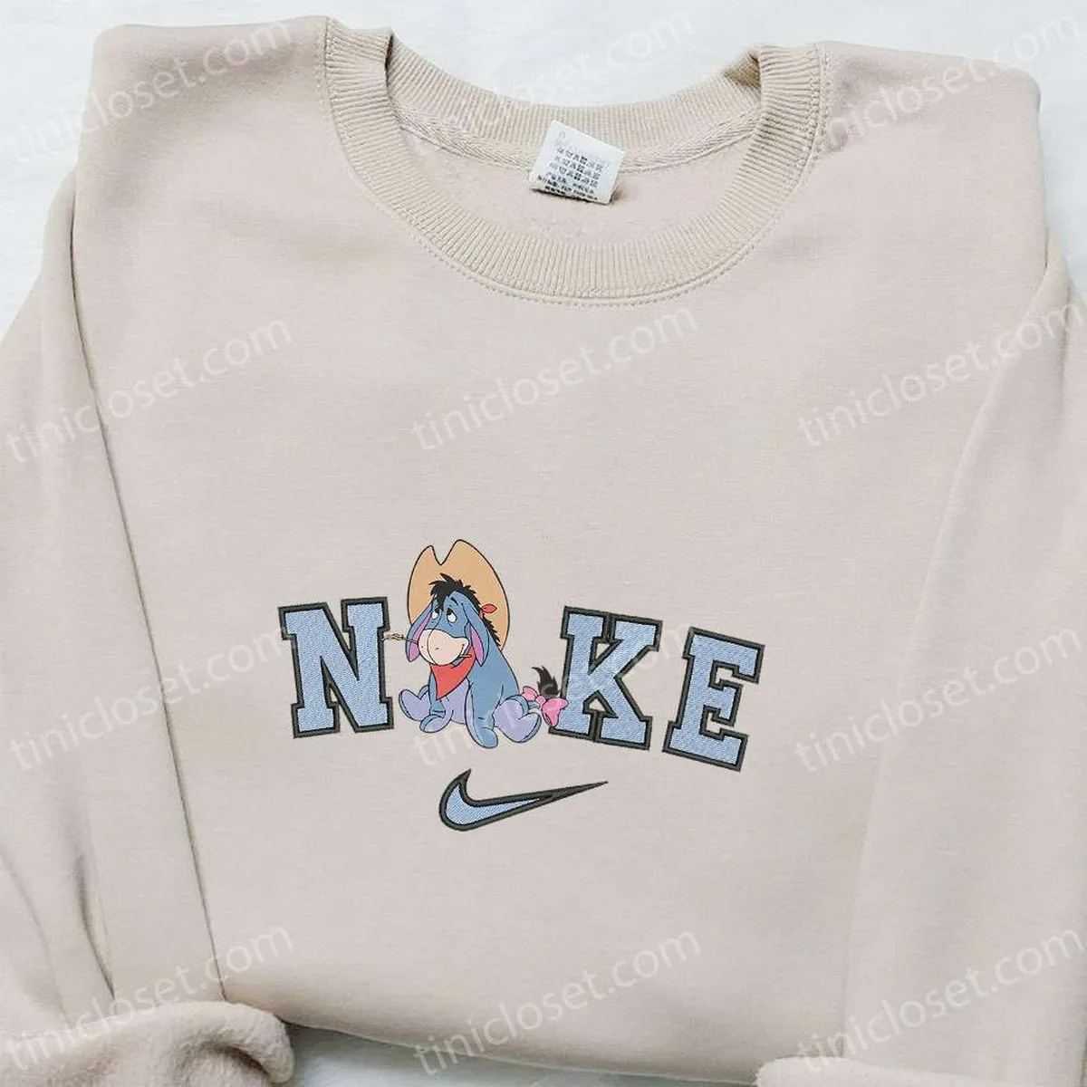 Eeyore x Nike Embroidered Sweatshirt, Walt Disney Characters Embroidered Shirt, Best Gift Ideas