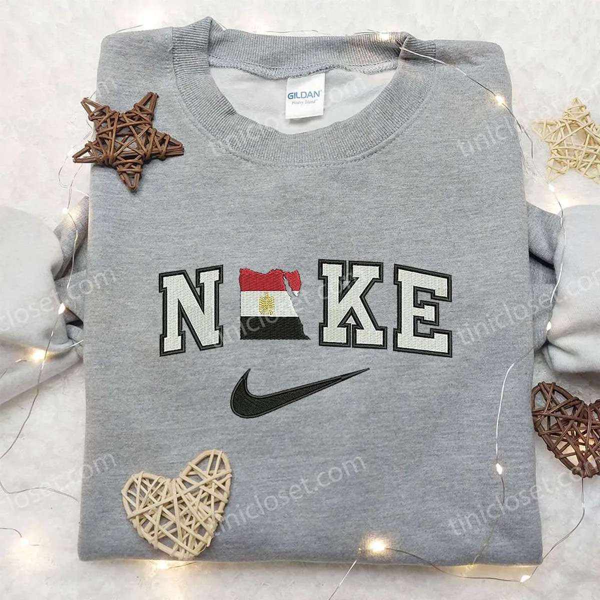 Egypt x Nike Embroidered Shirt, Gift For Wife Embroidered Shirt, Custom Nike Embroidered Shirt Egypt x Nike Embroidered Shirt, Gift For Wife Embroidered Shirt, Custom Nike Embroidered Shirt