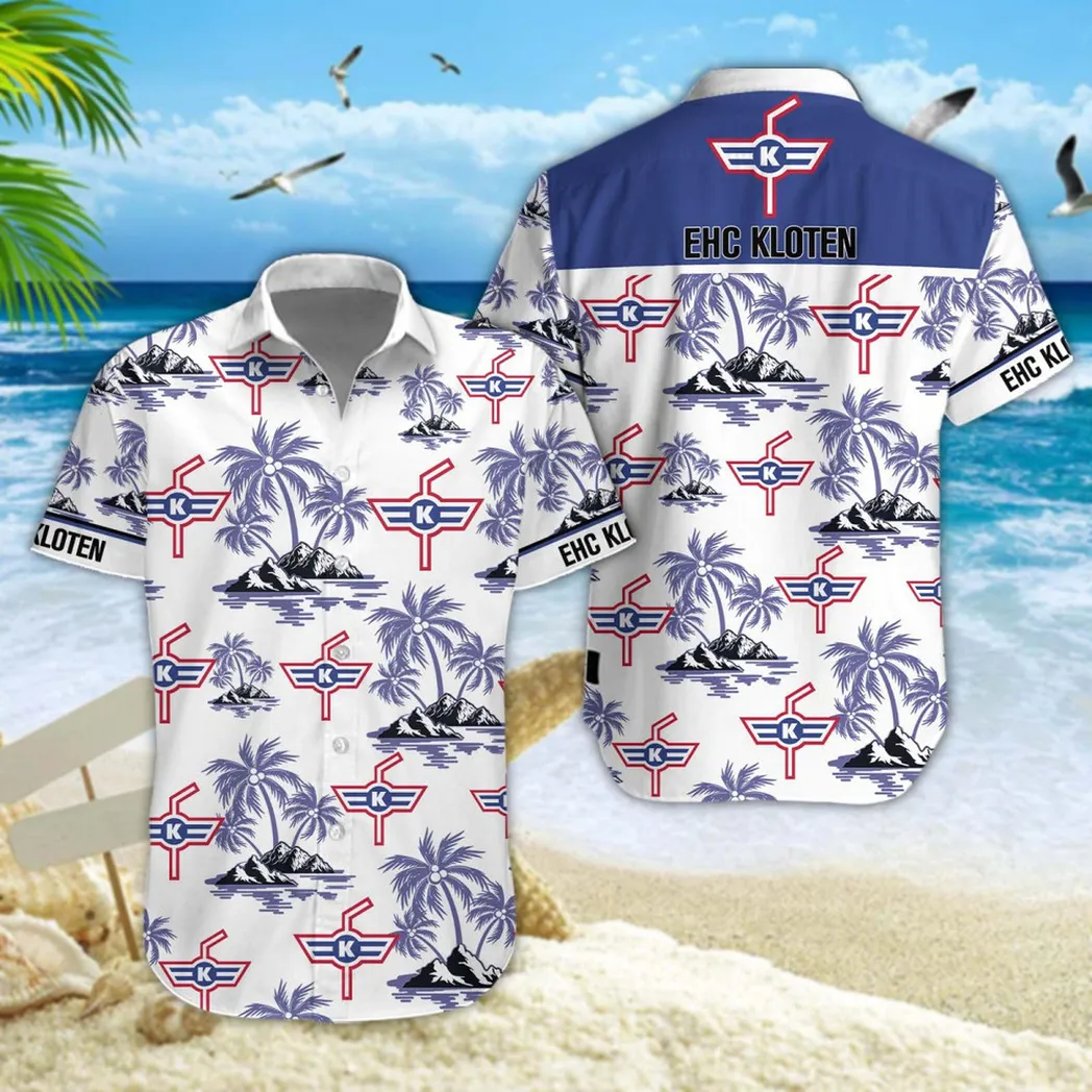 EHC Kloten Hawaiian Shirt Style Classic Oversized Hawaiian