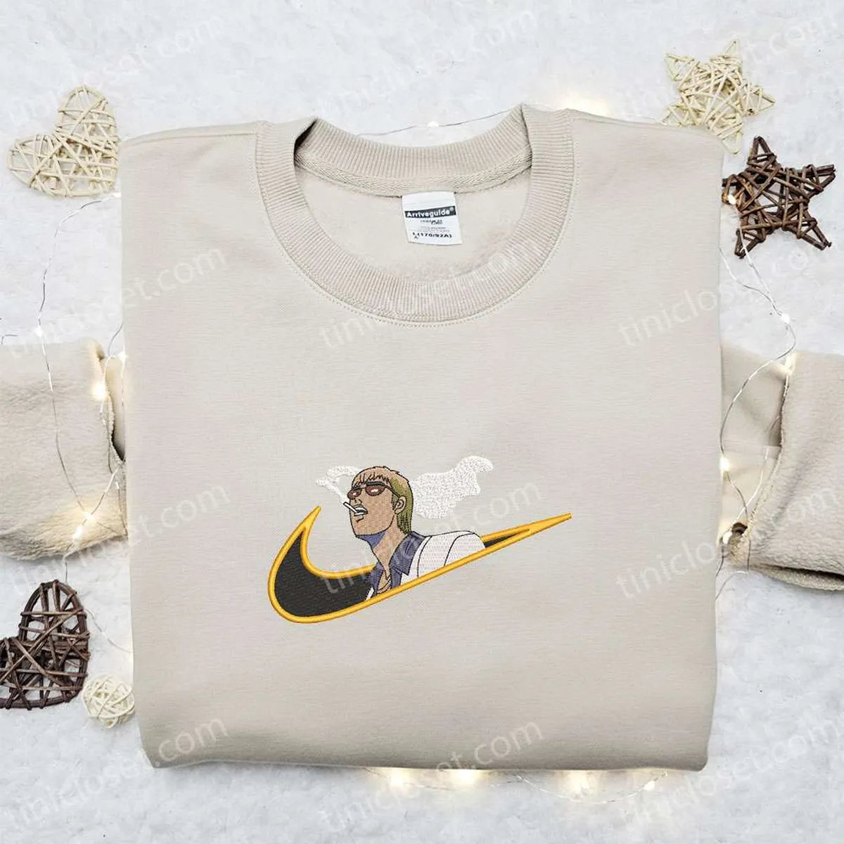 Eikichi Onizuka x Nike Anime Embroidered Shirt, Great Teacher Onizuka Embroidered Shirt, Nike Inspired Embroidered Shirt