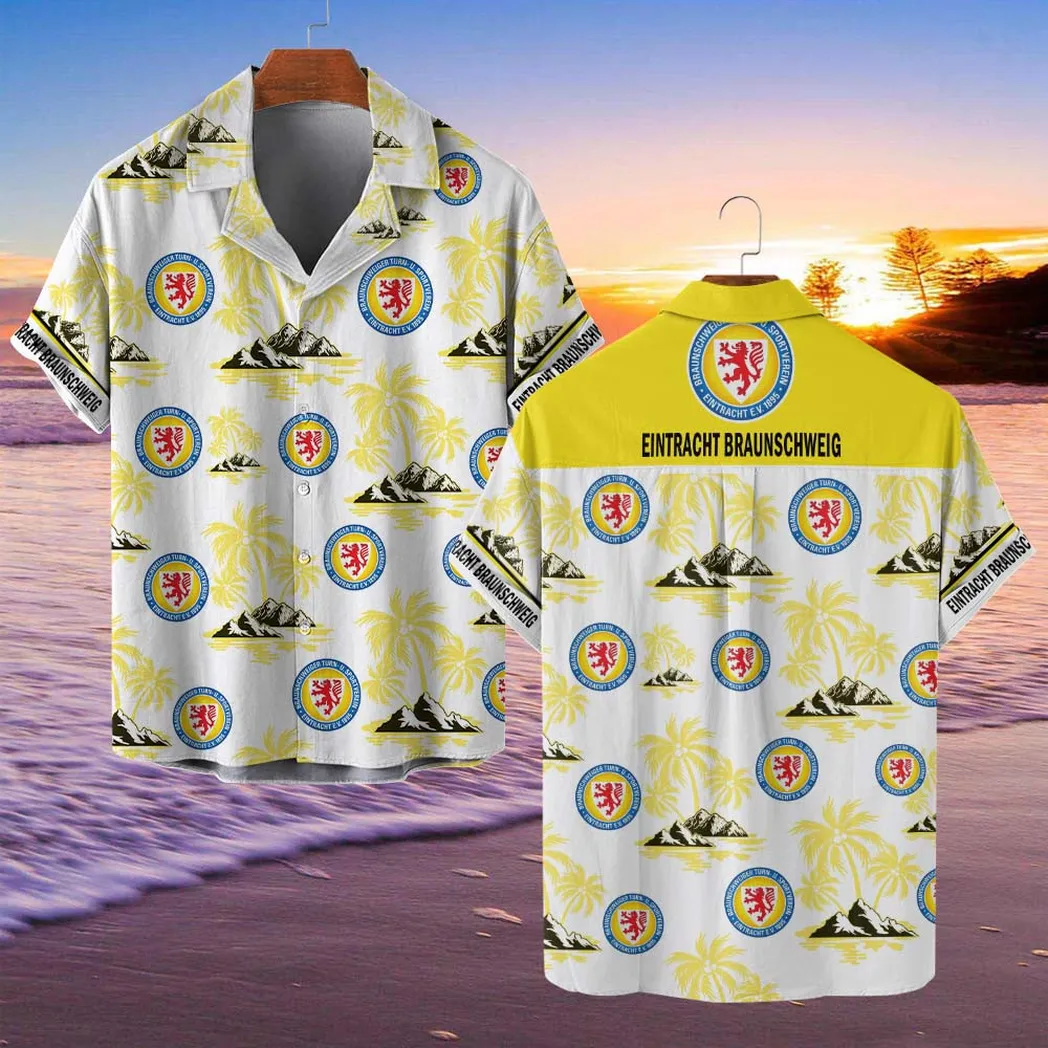 Eintracht Braunschweig Hawaiian Shirt Style Classic Oversized Hawaiian