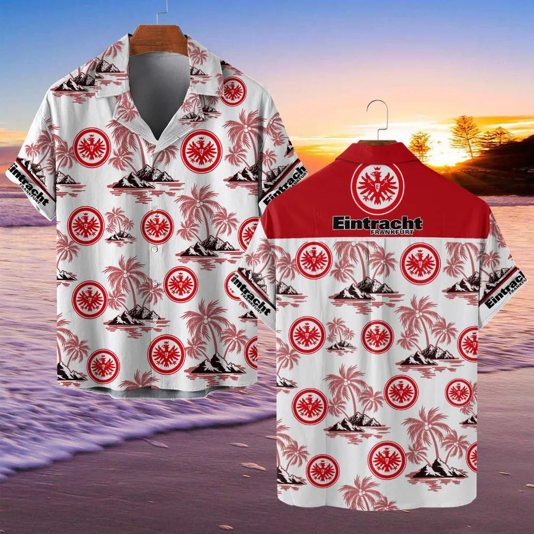 Eintracht Frankfurt Hawaiian Shirt Style Classic Oversized Hawaiian