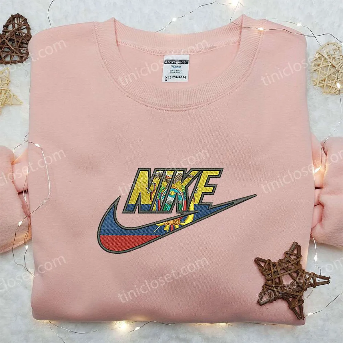 Ekuador x Nike Embroidered Shirt,Gift For Daughter Embroidered Shirt, Custom Nike Embroidered Shirt Ekuador x Nike Embroidered Shirt,Gift For Daughter Embroidered Shirt, Custom Nike Embroidered Shirt