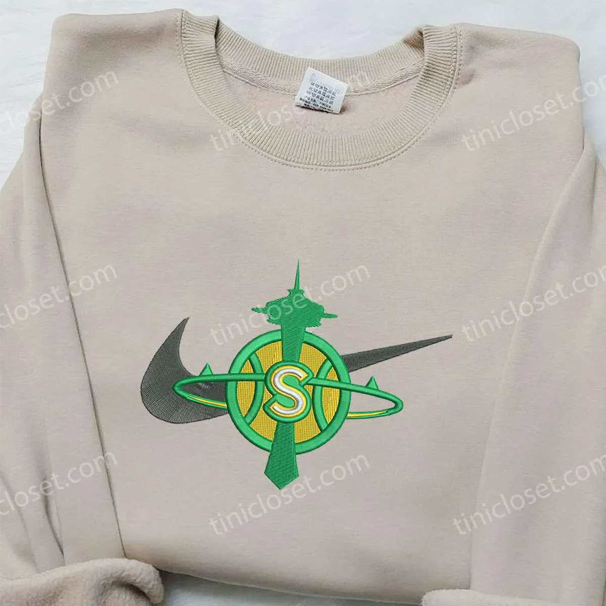 El Cuernu Guanabanas x Nike Embroidered Shirt, Gift For Daughter Embroidered Shirt, Custom Nike Embroidered Shirt El Cuernu Guanabanas x Nike Embroidered Shirt, Gift For Daughter Embroidered Shirt, Custom Nike Embroidered Shirt