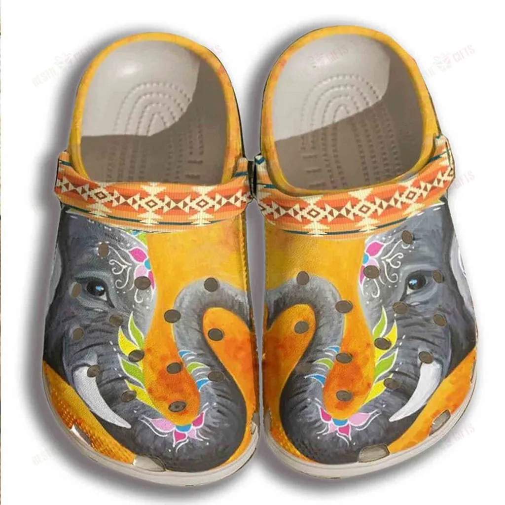 Elephant Artist Crocs Classic Clogs