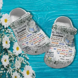 Elephant Grandma Letter Cuter Croc