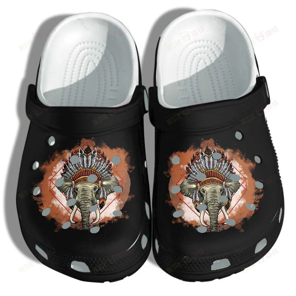 Elephants Native America Culture Crocs Classic Clogs