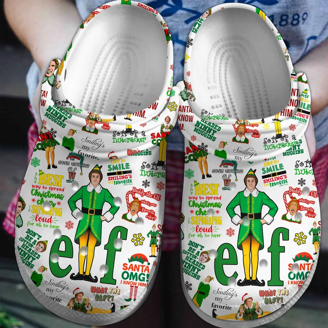 Elf Movie Crocs Clogs