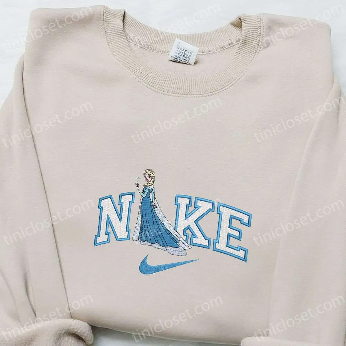 Elsa x Nike Embroidered Shirt, Disney Frozen Embroidered Hoodie, Best Gifts For Family