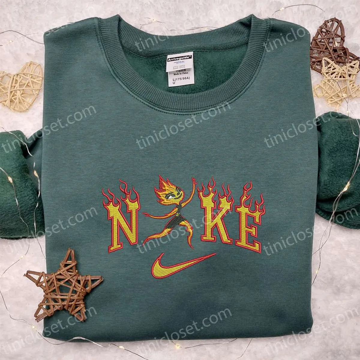 Ember x Nike Embroidered Shirt, Disney Elemental Embroidered Hoodie, Best Gifts For Family