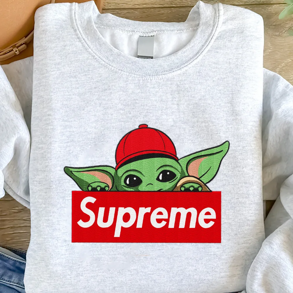 Embroidered Apparel Supreme Baby Yoda Star Wars Gift For Fans HOSTW271223EMD02