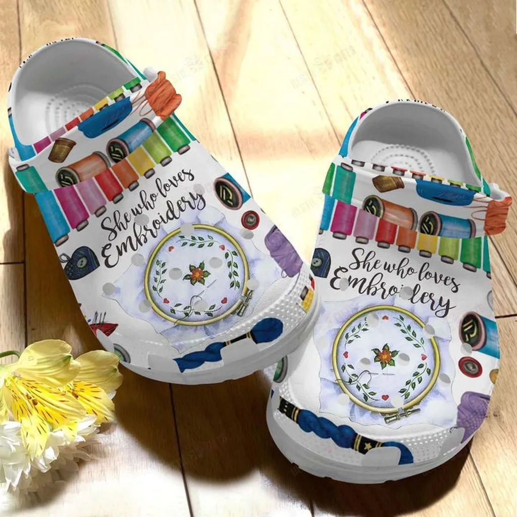 Embroidery Love Embroidery Crocs Classic Clogs