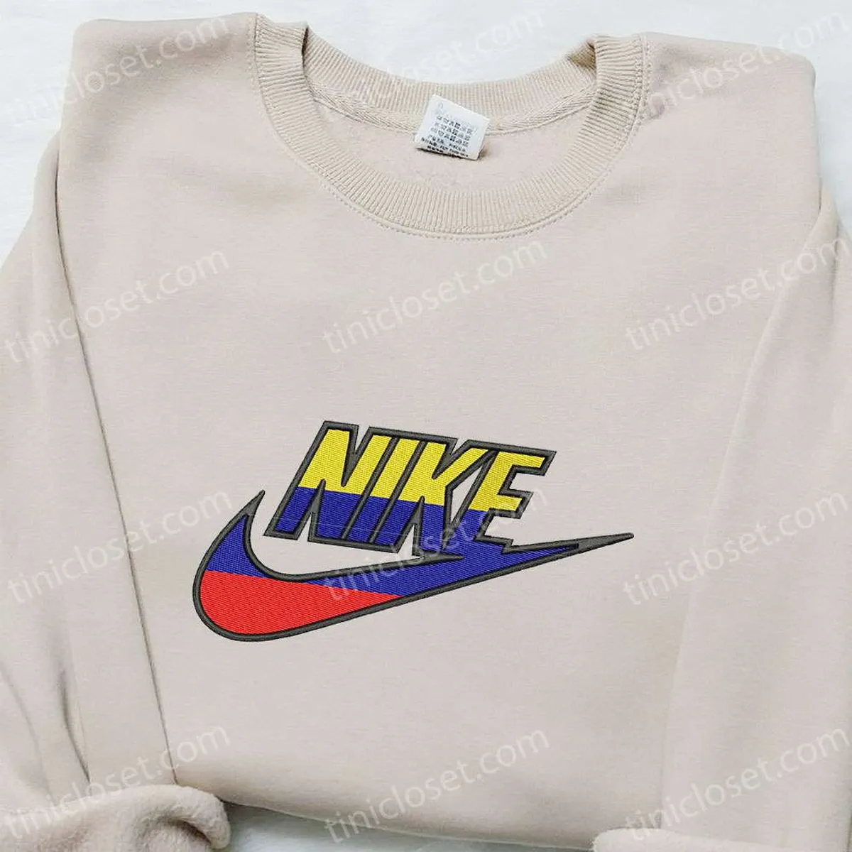 Equador x Nike Embroidered Hoodie, Nike Inspired Embroidered Shirt, Best Gift for Family