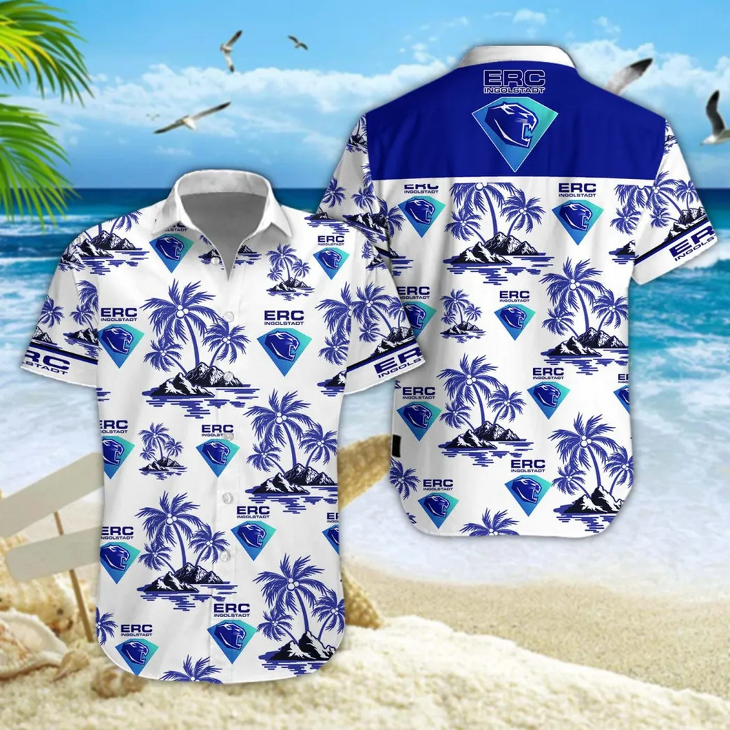 ERC Ingolstadt Hawaiian Shirt Style Classic Oversized Hawaiian