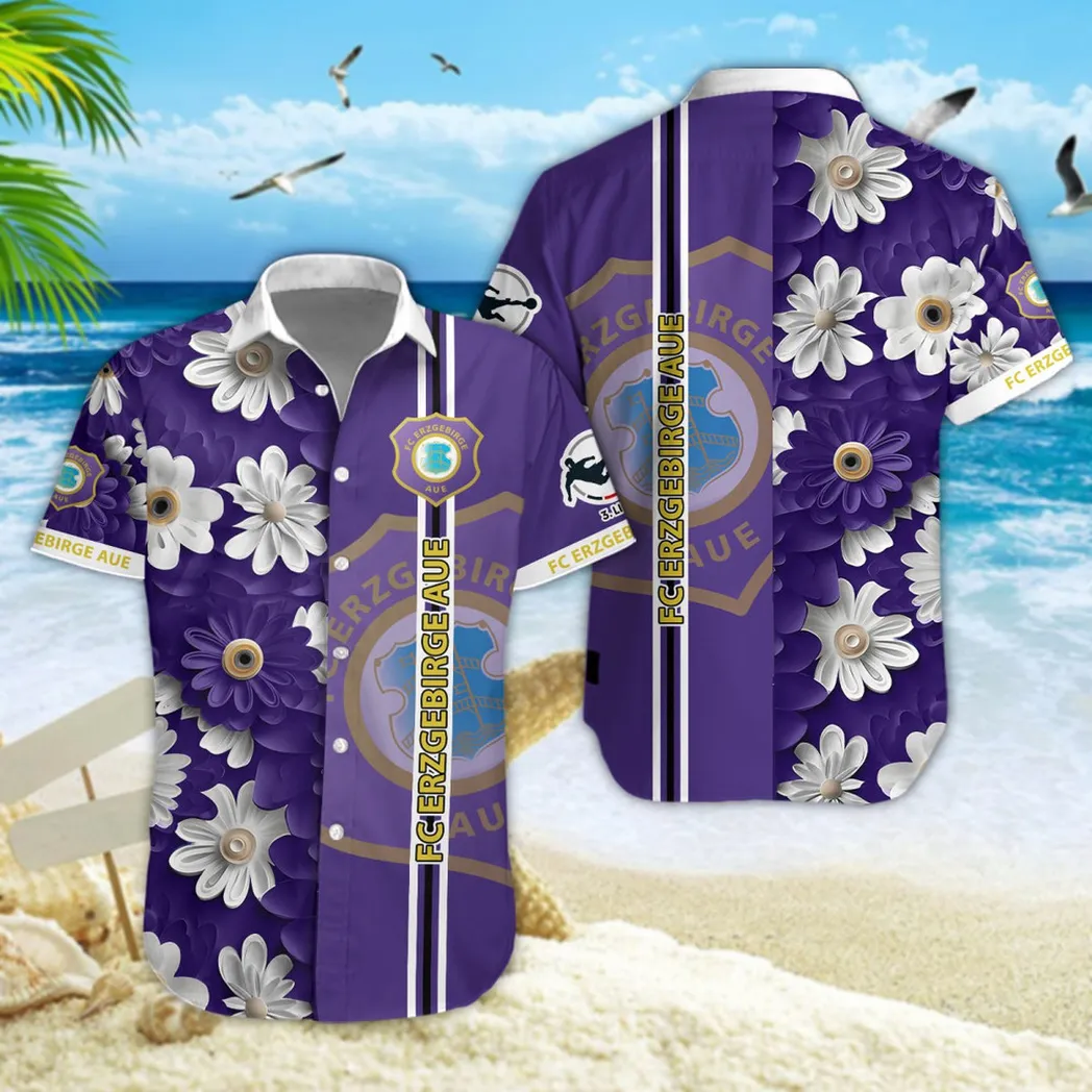 Erzgebirge Aue Hawaiian Shirt Style Classic Oversized Hawaiian, Unisex Hawaiian Shirt