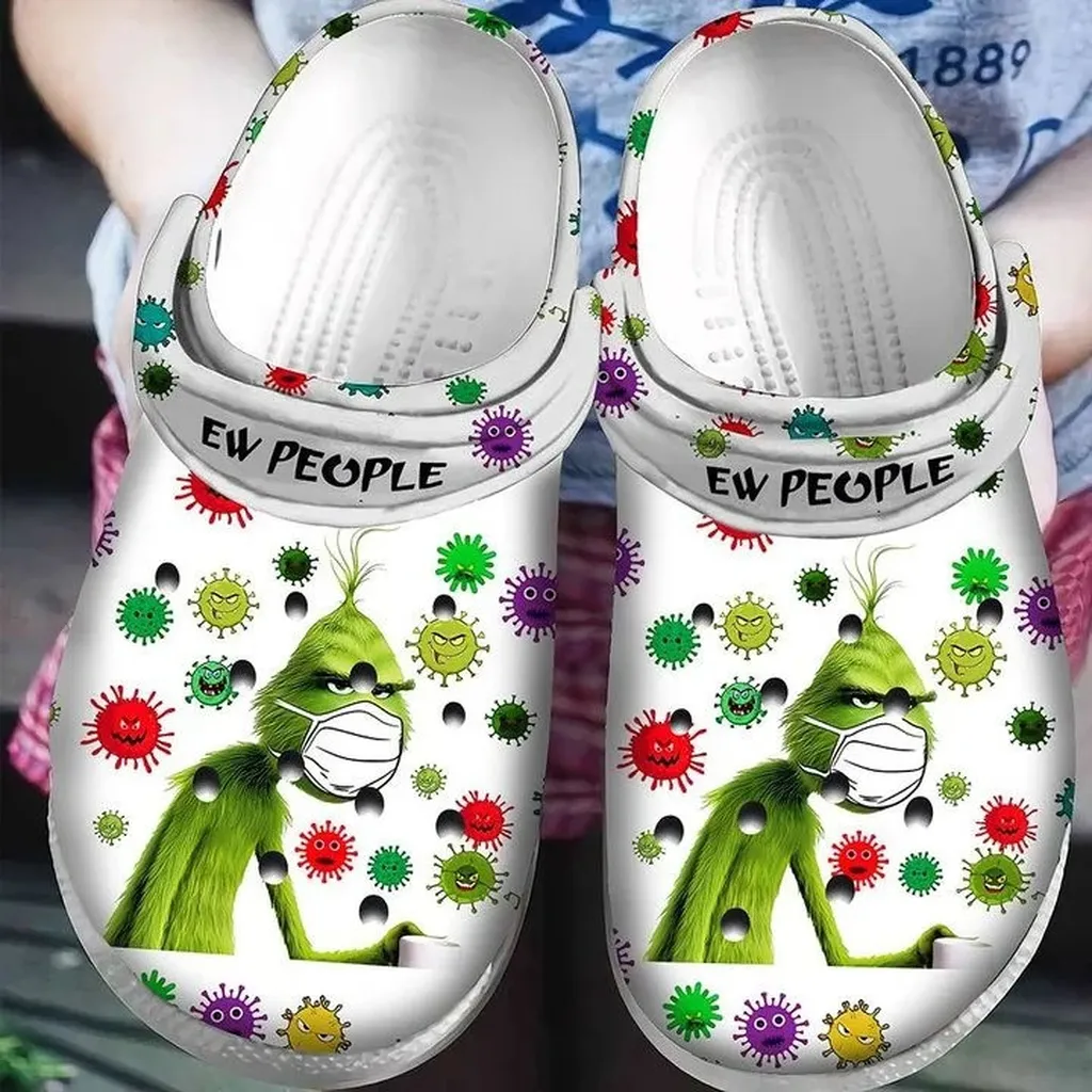 Ew People The Grinch Christmas Crocs Crocband Clog