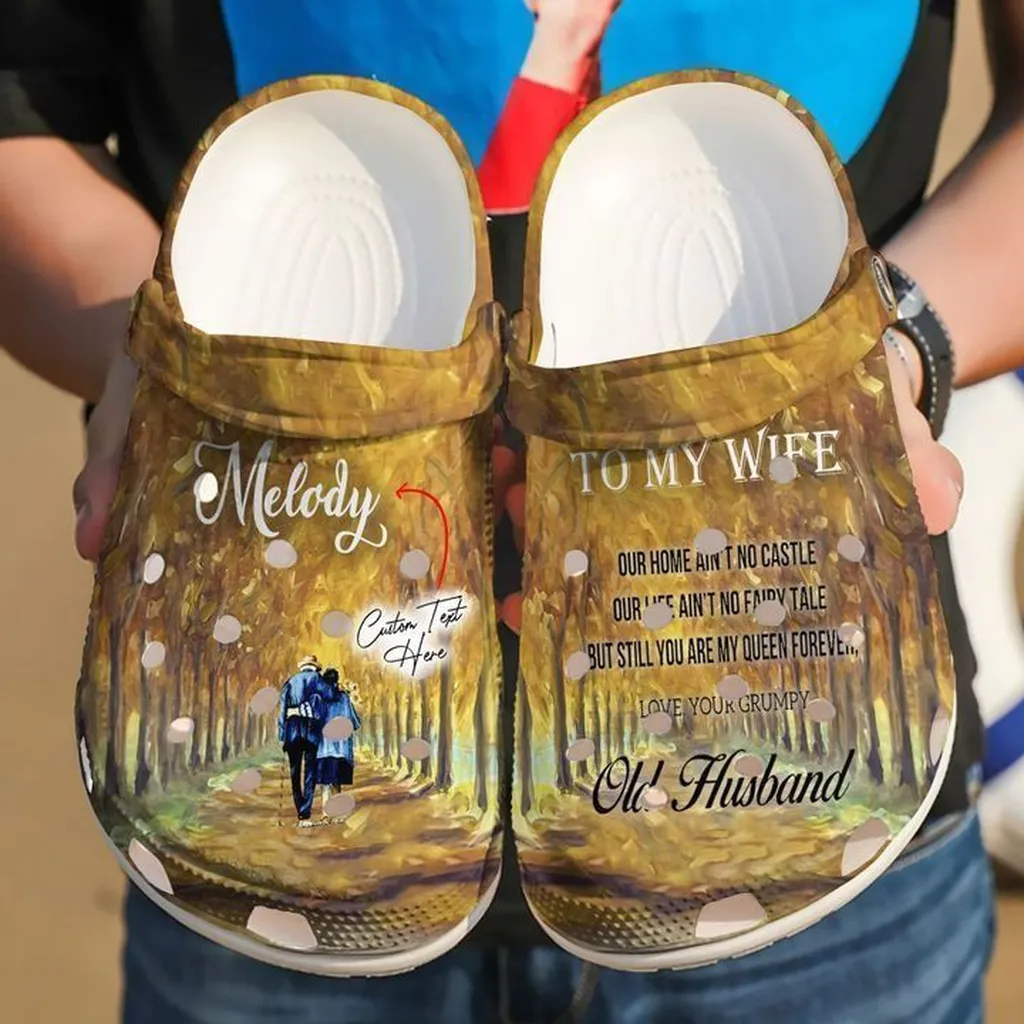 Family Personalized To My Wife Crocs Classic Clogs