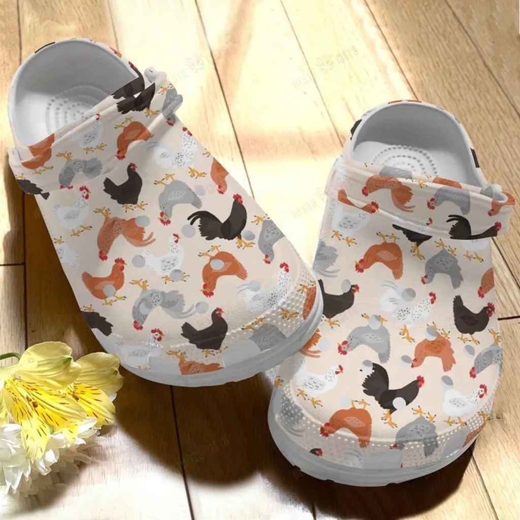 Farm Chicken V7 Crocs, Personalized Crocs Classic Clogs