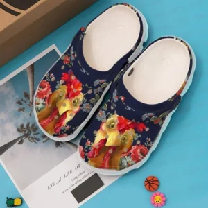 Farmer Flower Chicken Crocs Classic Clogs