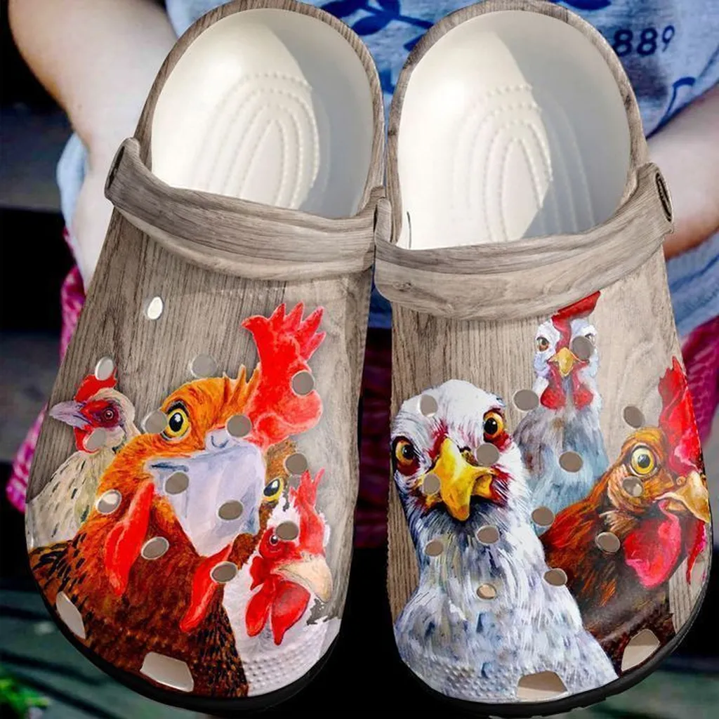 Farmer Lovely Chickens Crocs Classic Clogs