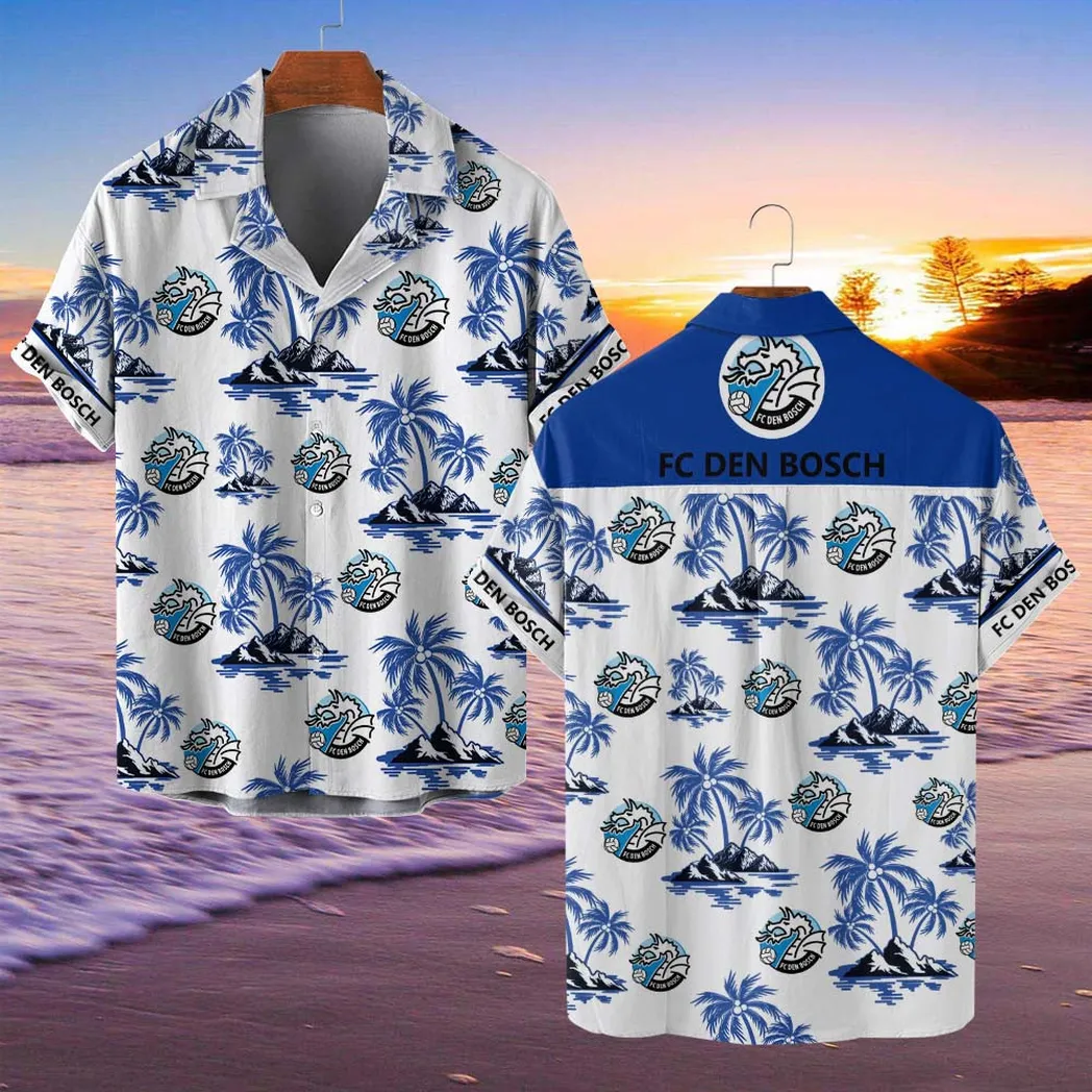 FC Den Bosch Hawaiian Shirt Style Classic Oversized Hawaiian, Unisex Hawaiian Shirt