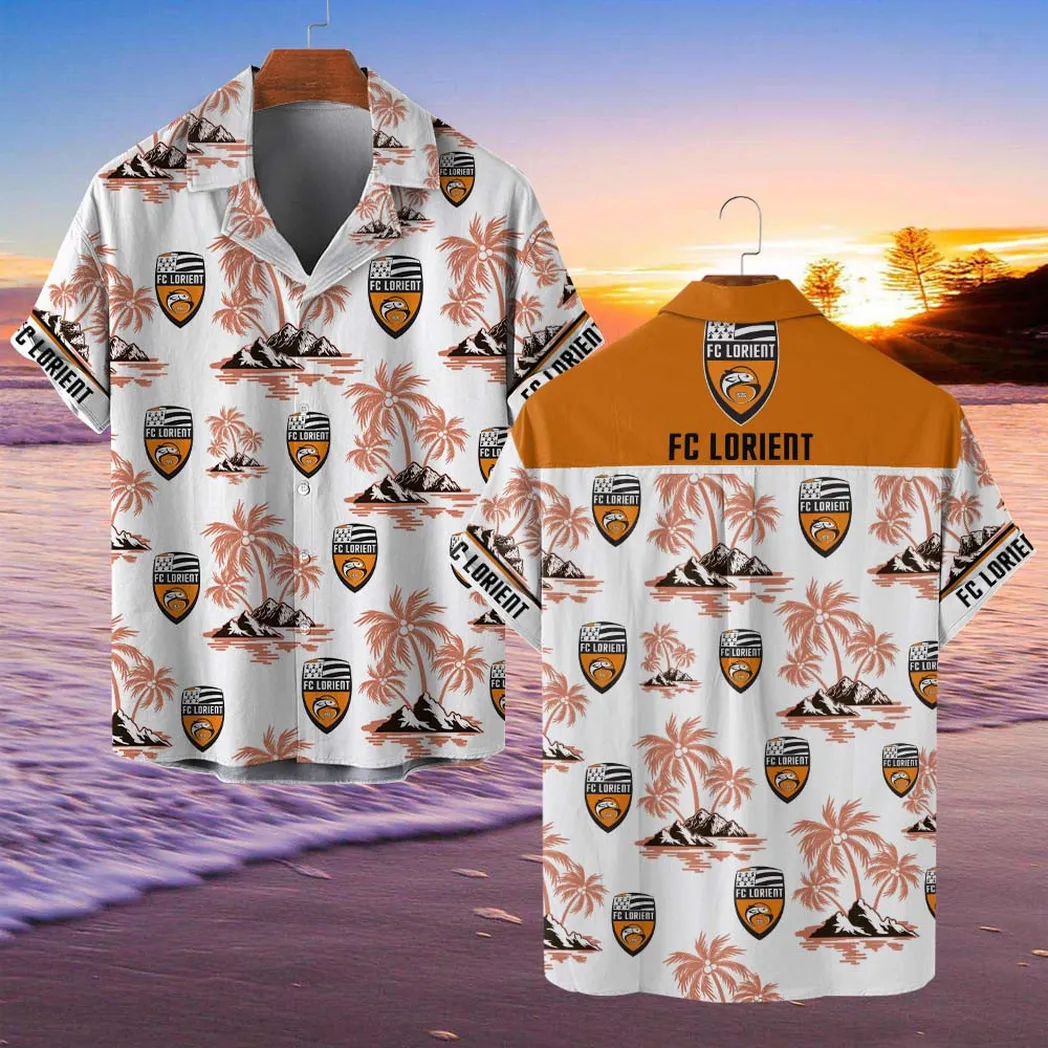 FC Lorient Hawaiian Shirt Style Classic Oversized Hawaiian, Unisex Hawaiian Shirt