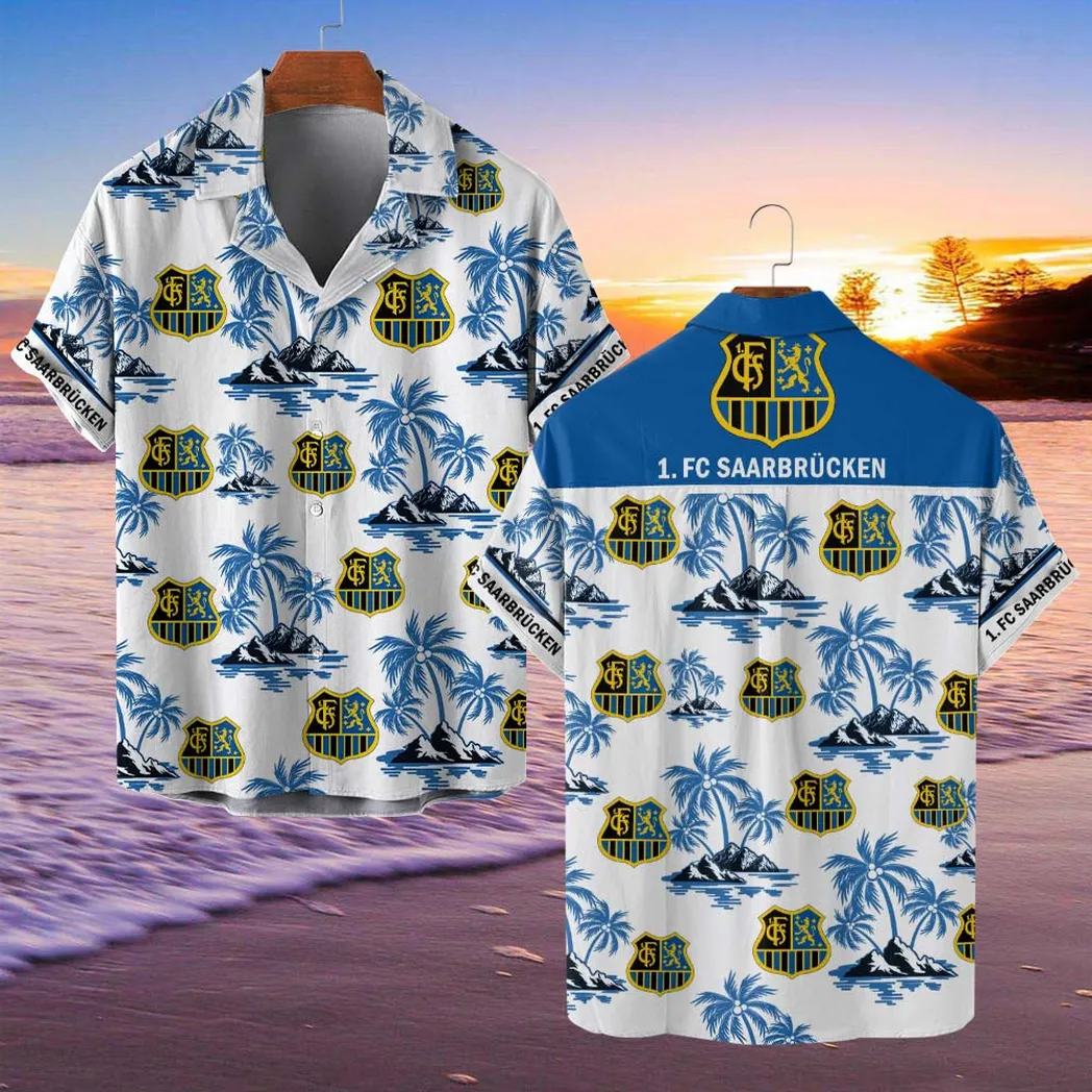 FC Saarbrucken Hawaiian Shirt Style Classic Oversized Hawaiian, Unisex Hawaiian Shirt