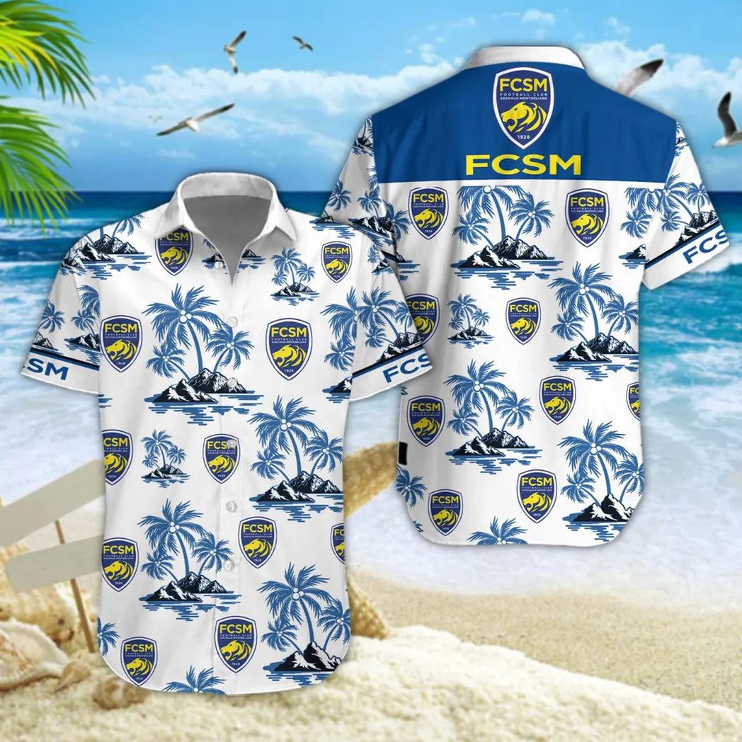 FC Sochaux-Montbeliard Hawaiian Shirt Style Classic Oversized Hawaiian, Unisex Hawaiian Shirt