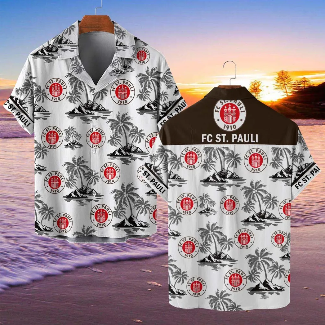 FC St. Pauli Hawaiian Shirt Style Classic Oversized Hawaiian