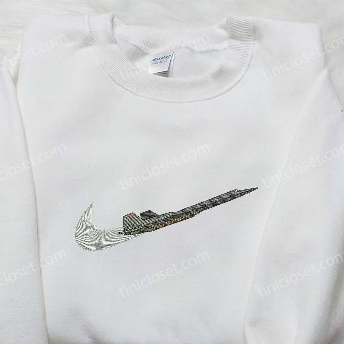 Fighter Aircraft x Nike Embroidered Shirt, Nike Inspired Embroidered Shirt, Best Family Gift Ideas